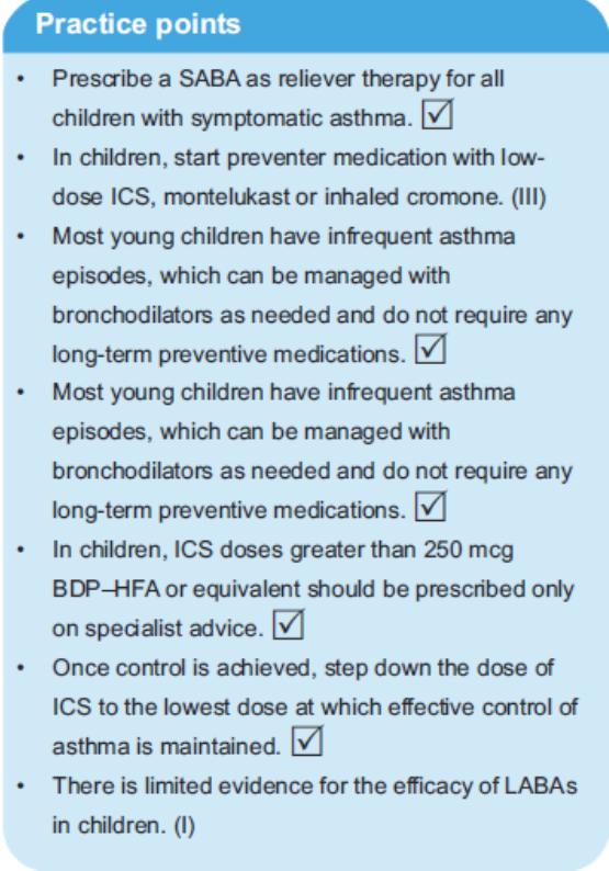 Principles of drug treatment in children and adolescents